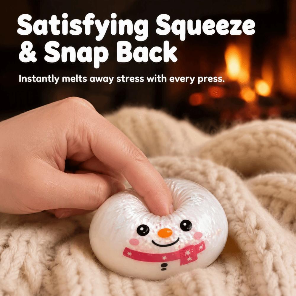 Low Rebound Squeeze Stress Balls Colorful Design Christmas Squeeze Toys Stress Relief