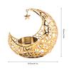 Romantic Moon Candlestick Iron Hollowed Candle Holder for Weddings Christmas Decoration Dining Coffee Table