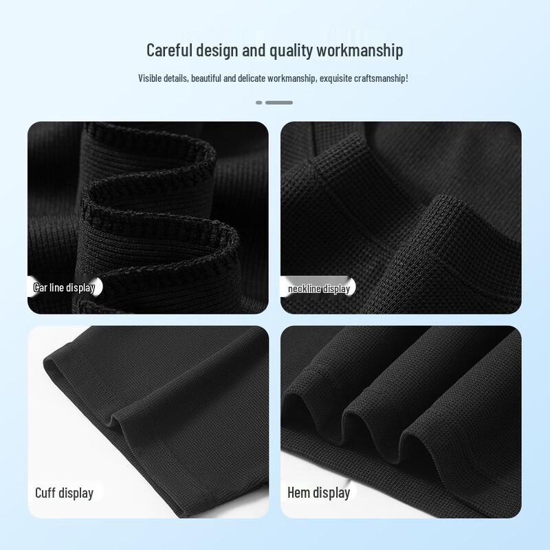 MONTAGUT Men's Soft Breathable Waffle Knit Round Neck Short Sleeve T-Shirt