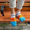 Men's Cotton Five-Toe Socks, All-Season, Short Tube, Low Waist, Sweat-Absorbent