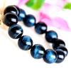 Natural Stone Bracelet Blue Tiger Eye Elegant Carefully Selected Beautiful Strong Shine Mainly a stone for and Good Luck Comes with Bead Threading