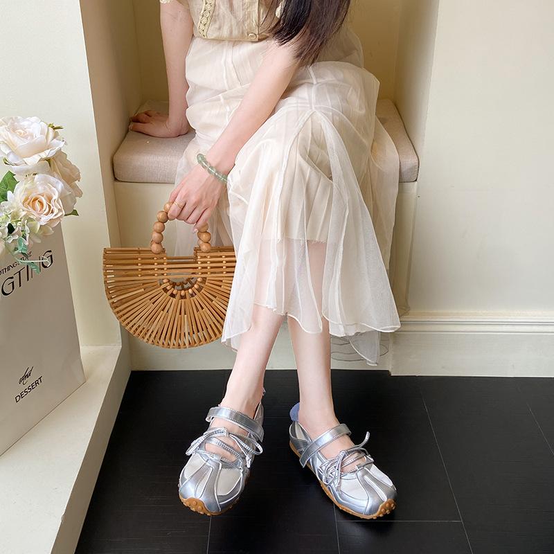 Ballet functional style Mary Jane de training shoes women's summer new soft-soled versatile casual sports board shoes retro Forrest Gump shoes