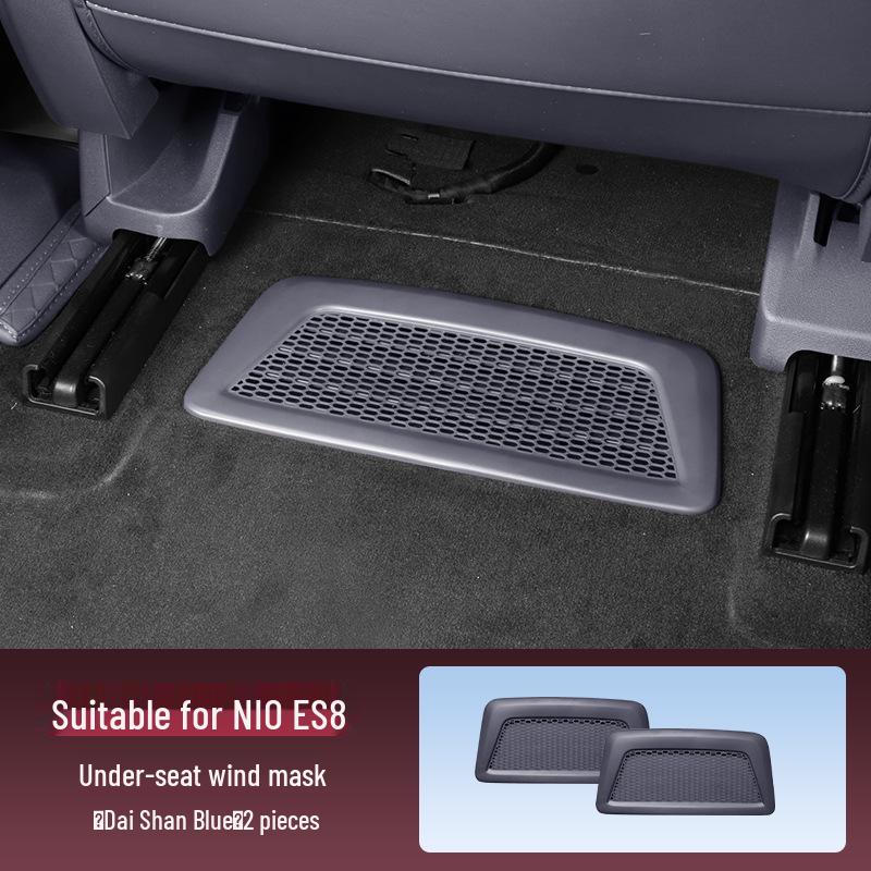 Fits 26 NIO ES8 Models: Under-Seat Air Vent Protector - Anti-Clogging Cover for Air Conditioning Accessories.
