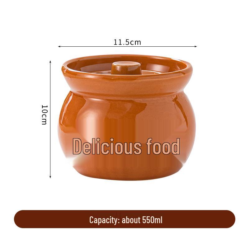 Purple Clay Double-Boiler Stew Pot with Lid - Chinese Retro Health Pot for Stews, Soups, and Steamed Eggs.