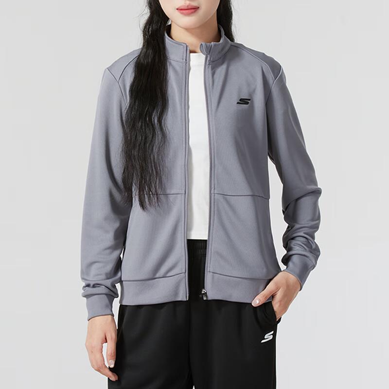 Skechers Women s Knit Stand-Collar Casual Jacket M