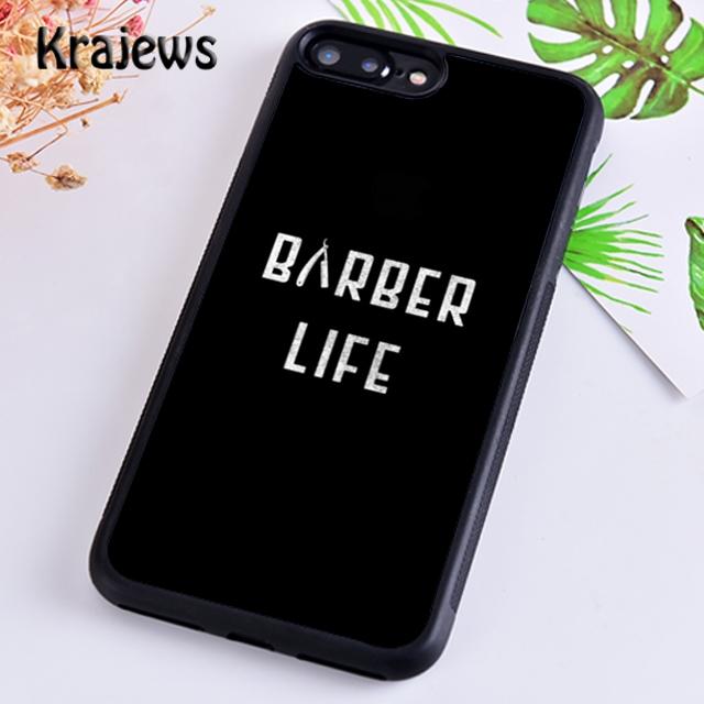 Krajews Barber Funny Vintage Classic Barber Retro Distressed Phone Case Cover For iPhone 14 5 6s 7 8 Plus 11 12 13 Pro XR XS Max