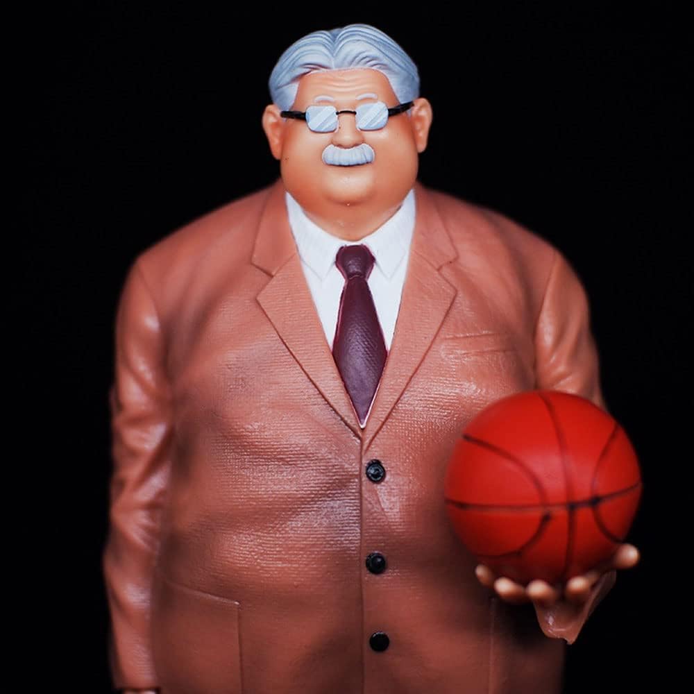 Slam Dunk Coach Anzai Figure Anime Cartoon Character Model Anime Statue Action Figure Toy Room Decoration Souvenir Boys Toy Anime Fan Collection