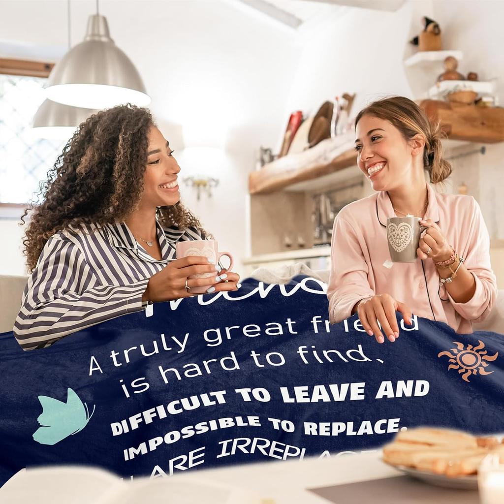 Best Friend Blanket, Friendship Gifts for Women, Bestie Blanket, Birthday Gifts for Women, Soft Flannel Throw Blanket, Friendship Gift for Female