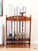 American Style Solid Wood Fishing Rod Display Rack - Thickened Sea & Taiwan Fishing Rod Holder