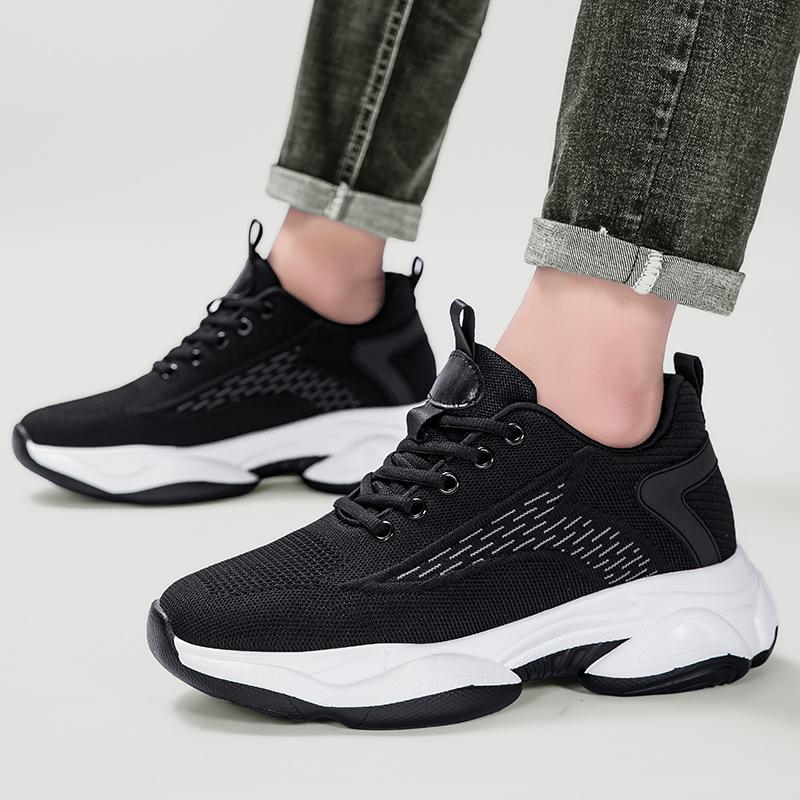 Leisure sports shoes Thick bottom height increasing quality style Outdoor street New Versatile classic young people's shoes