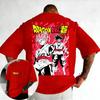 2026 Summer Dragon Ball Anime Cotton Tshirt Goku Printed Mens and Womens Street Trendy Loose Casual Family Parent Child Tops