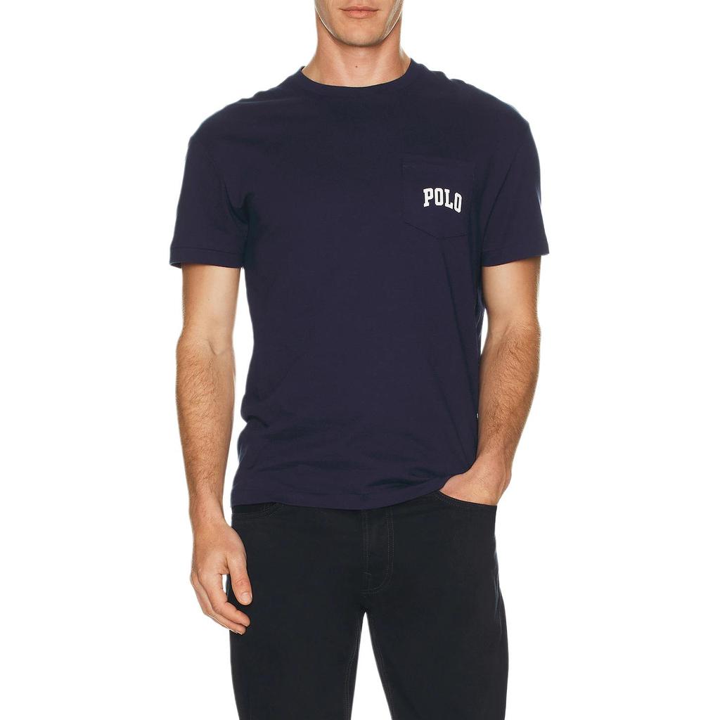 Polo Ralph Lauren Logo Ronde Hals Korte Mouw T-shirt Heren T-shirts Marineblauw 710971769-001