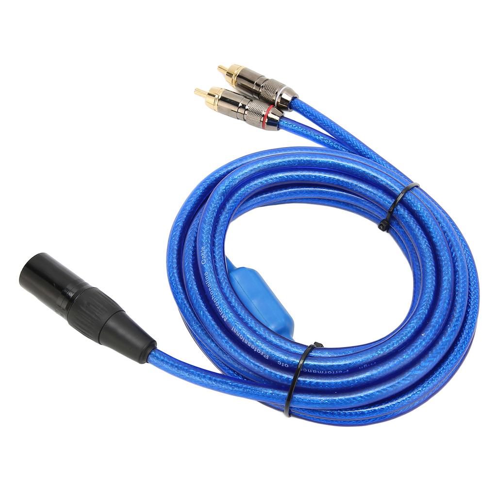 XLR Male To Dual RCA Sound Cable 1 XLR Male 3 Pin To Dual RCA Male Y Splitter Cable for Home