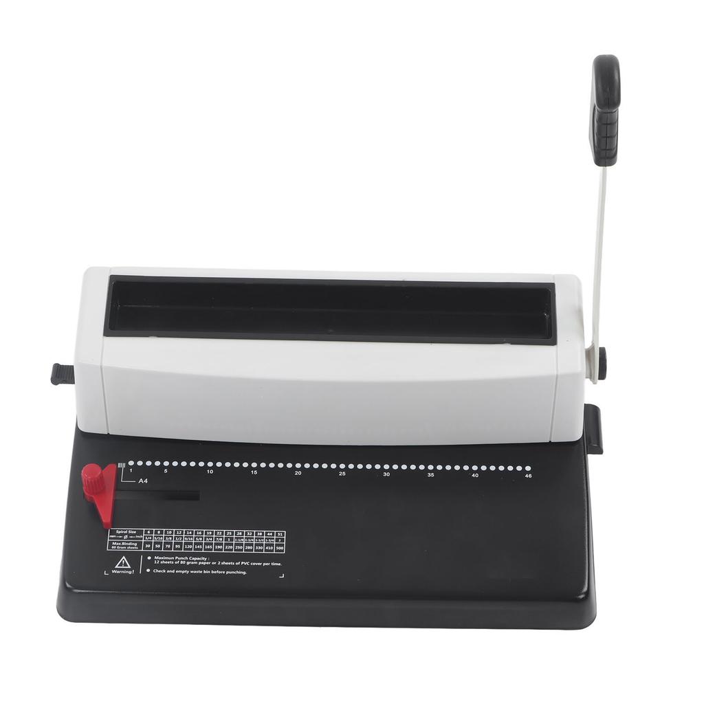Spiral Coil Binding Machine Humanized Handle Round Hole Punch Wire Binder Machine for Letter Size
