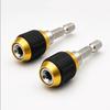 2 Pcs Quick Change Drill Bit Holder Extension 1/4" Hex Shank Quick Coupling Wear Resistant for Garage Auto Repair Jobs