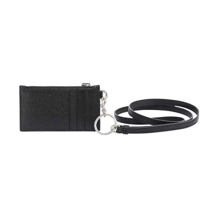 Balenciaga Logo Buchstaben Kartenhalter Münzbörse Geldbörse Damen Geldbörsen Schwarz 5945481IZI3-1090