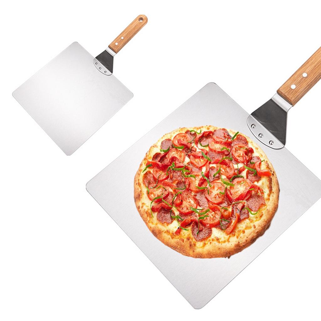 Pizza Transfer Shovel Replacement Stainless Steel Square Pizza Paddle Kitchen Baking Tool Pizza Oven Accessories
