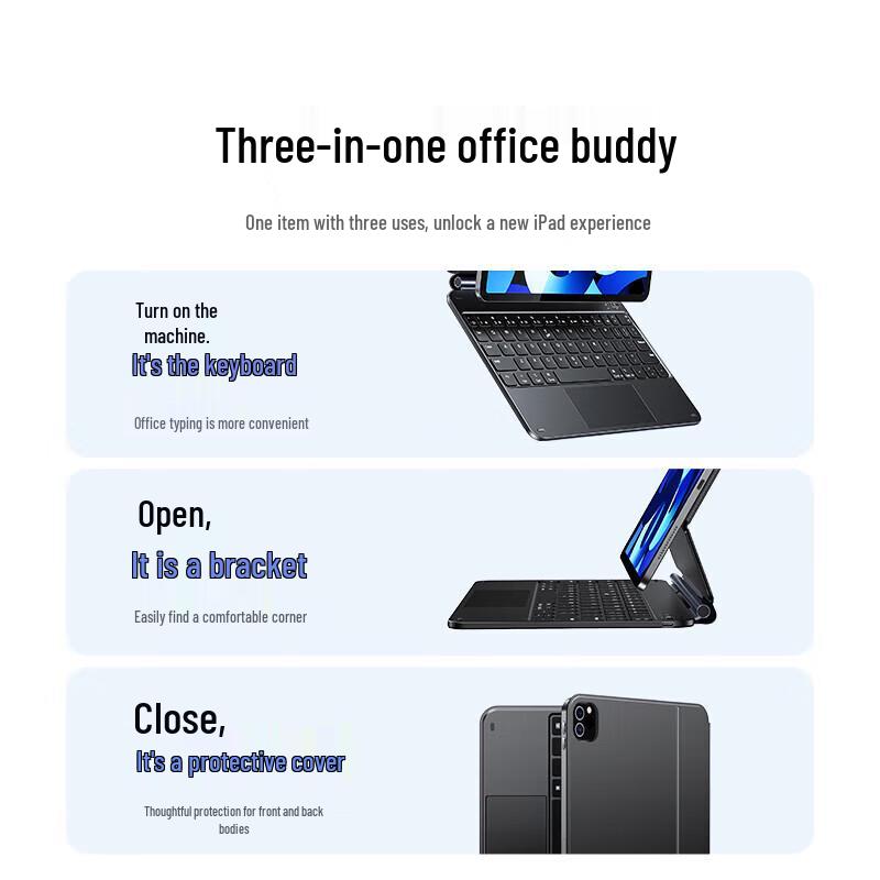 UGREEN Magnetic Floating Keyboard Case for 2024 M4 Pro 13-inch iPad
