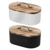 Storage Box Cotton Pads Storage Box Wood Tampon Container With Lid Large Capacity Cotton Swab Pad organizer Container Organizer