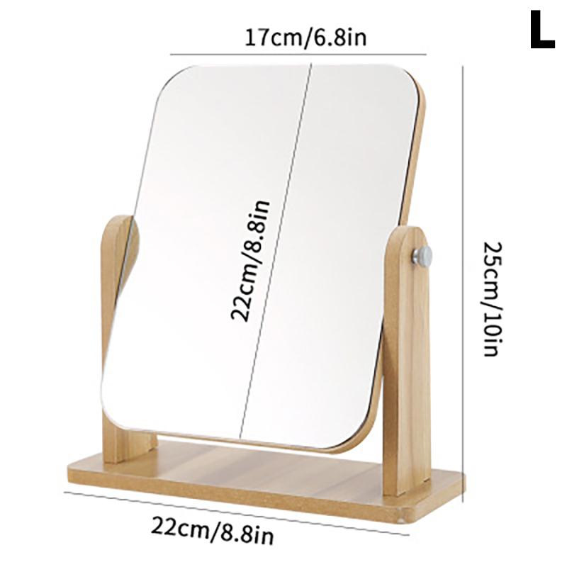 

Desktop Vanity Mirror Girls Makeup Jewelry Shop Tabletop With Stand Home Women Swivel Dresser L