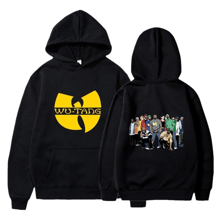 Popular sweater men's and women's autumn and winter animation periphery Wu-Tang hooded pullover a hair