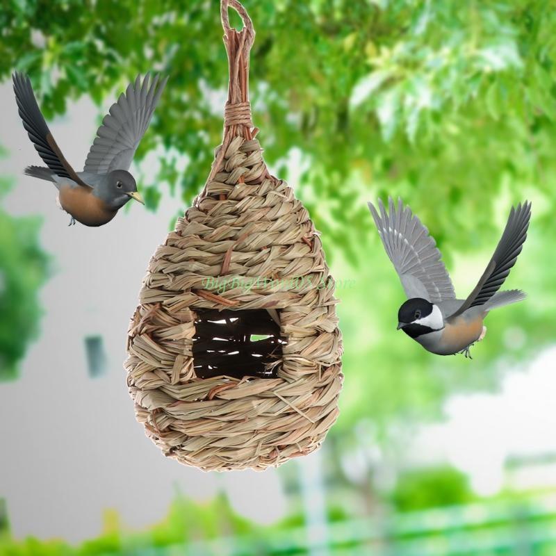 24TE Finch Canary Cage Perch Stand Nest Cage Parrot Nest Cage Hand Woven