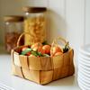 Wood Chip Hand Woven Basket Bread Basket Fruit Vegetables Egg Storage Baskets Flowers Basket Picnic Container Kitchen Storage