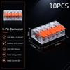 Electrical Quick Connect Lever Terminal 10/75Pcs 2/3/4/5 Port Wire Connector for Household Switch Socket Wiring