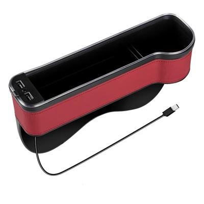 Car Side Storage Seat Gap Pocket for Smartphone Multifunctional LED Ambient Car Storage Holder Side Storage Car Seat Side Multifunctional Gap Filler
