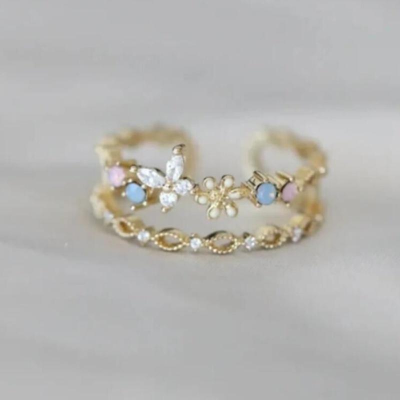 Silver Color Pin Adjustable Opening Finger Rings For Women Jewelry Gift Custom Jewelry