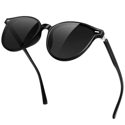 [KANASTAL] Polarized Sunglasses for Women and Men - UV Protection, Strongest Protection, Ideal for Fishing and Driving, Stylish and Lightweight (Black
