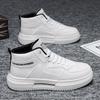 Spring Men's Shoes New High-top Shoes Men's Korean Version Versatile Little White Shoes Platform Sports Casual Shoes Board Shoes Trendy Shoes