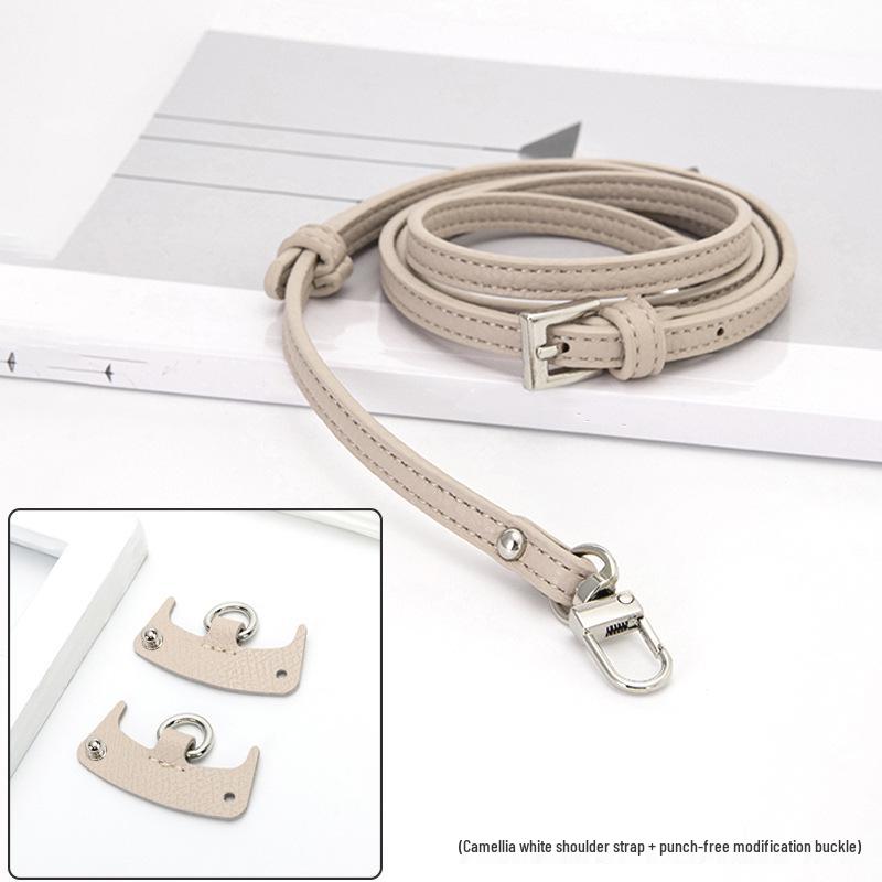 Longxiang Mini Dumpling Crossbody Bag with Genuine Leather Shoulder Strap