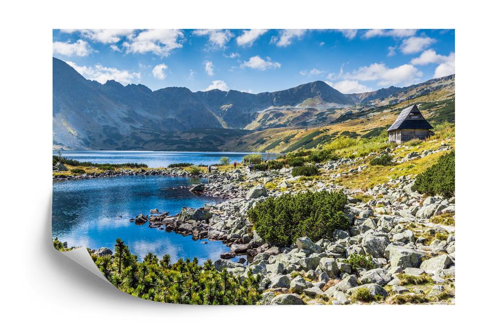 Photomural Mountain Lake In The Valley Structural Vinyl 450x300