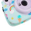 Kinokoo Instax Fujifilm Instax Mini11 Case Instax Mini11 Camera Case Instax Protective Case with Shoulder Strap PU Leather Case, (blue Unicorn)