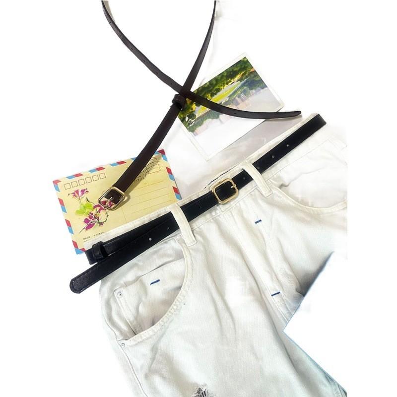 Slim Womens Stylish Alloy Buckle Belt Timeless Retro Fashion Ideal For Wear Casual