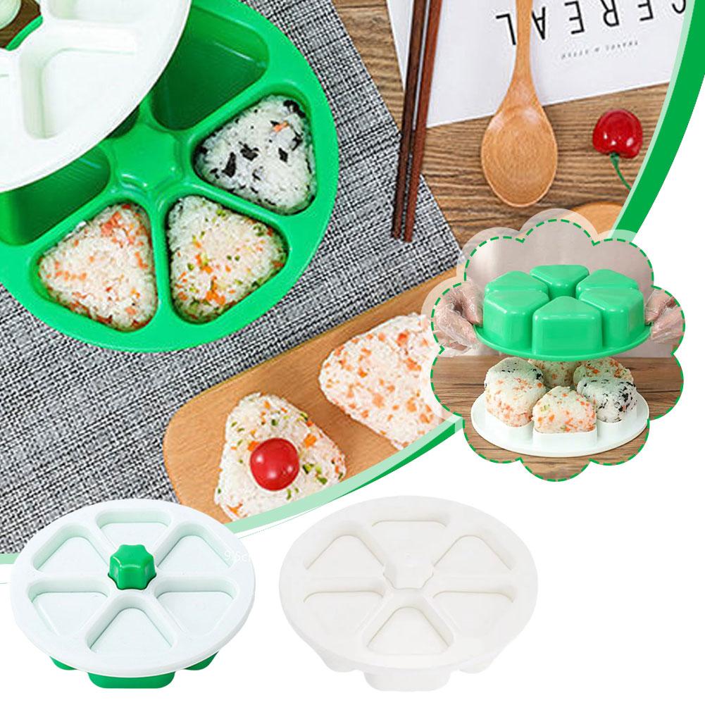 

Onigiri Mould Triangle Bento Box Japanese Sushi Mould Box Children Tools Kitchen Bento Bun Nori Make Rice Accessories Makin V9Q0