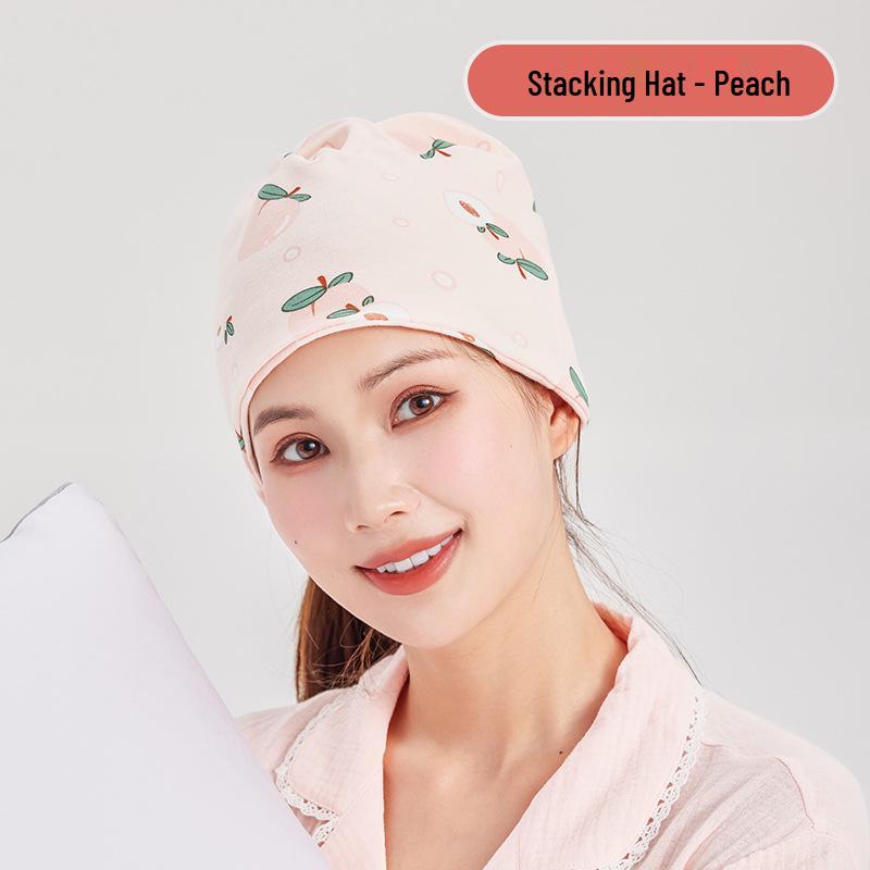 Windproof Cotton Postpartum Headscarf & Hat for Spring/Summer – Maternity & Pregnant Women's Essential