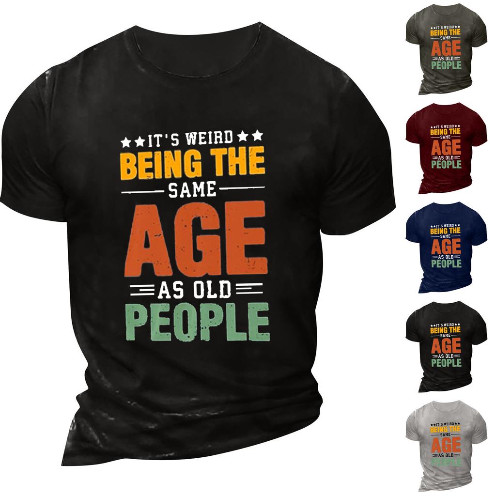 Men's  T-shirt T-shirts Graphic Text Pool3D Printing Street Casual Short Sleeve Printed Clothing Basic