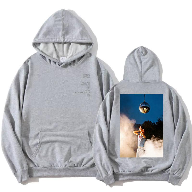 HarryStyles KISS ALL THE TIME. DISCO, OCCASIONALLY. Hoodies Album Graphic Print Sweatshirts Women Clothing Fleece Hoodie