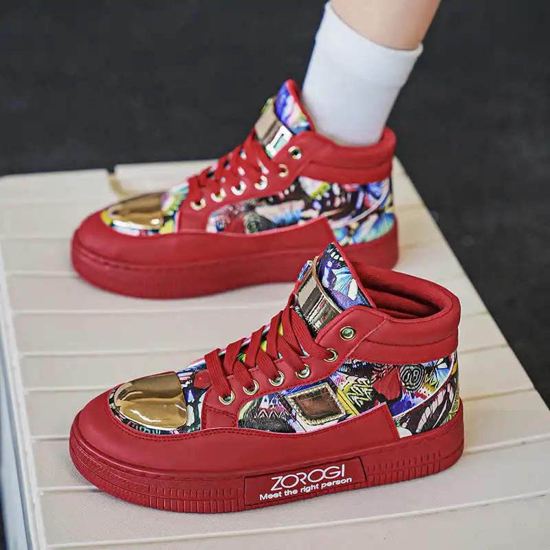 Fashion Thick Heel Round Toe Woman's Lady Sports Shoes Ladies Sneakers Luxury Brand Purple Tennis Snow Boots Tenya Fashion-man