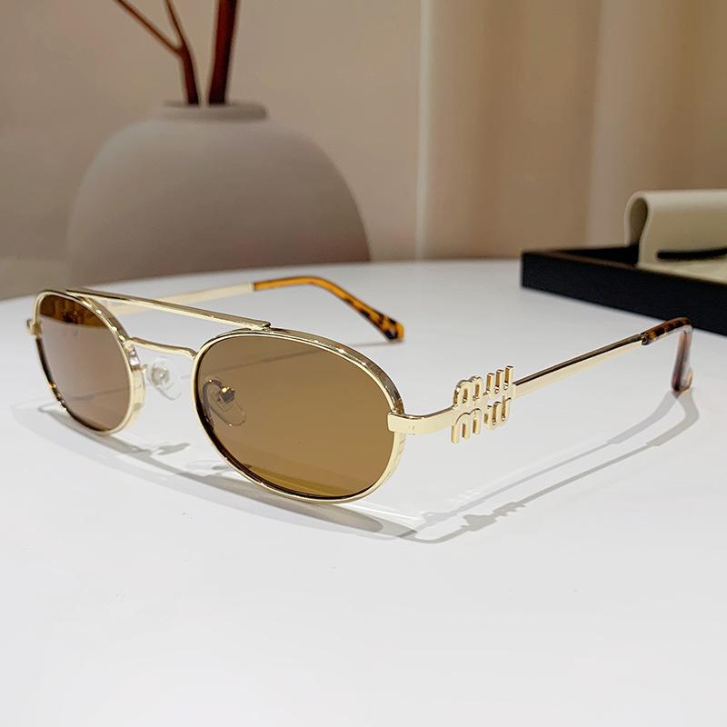JYL TS Sunglasses Frameless Ellipse UV Street Women/9891