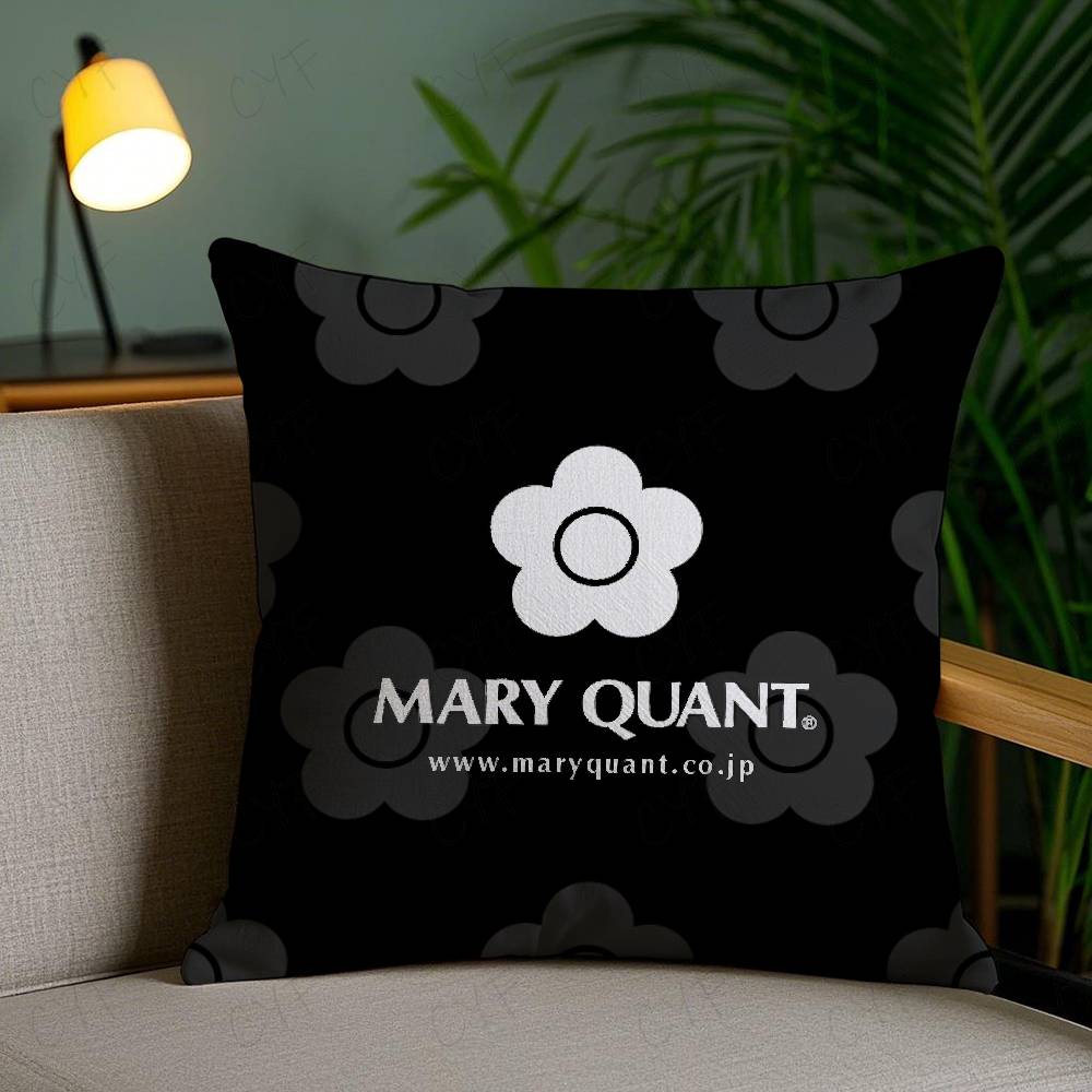 Fashion M-Mary-Q-Quant Pillow Case Safe Custom Photo Pillow, Anti-fade Brushed Fleece Cushion, Maternal & Infant Safe.