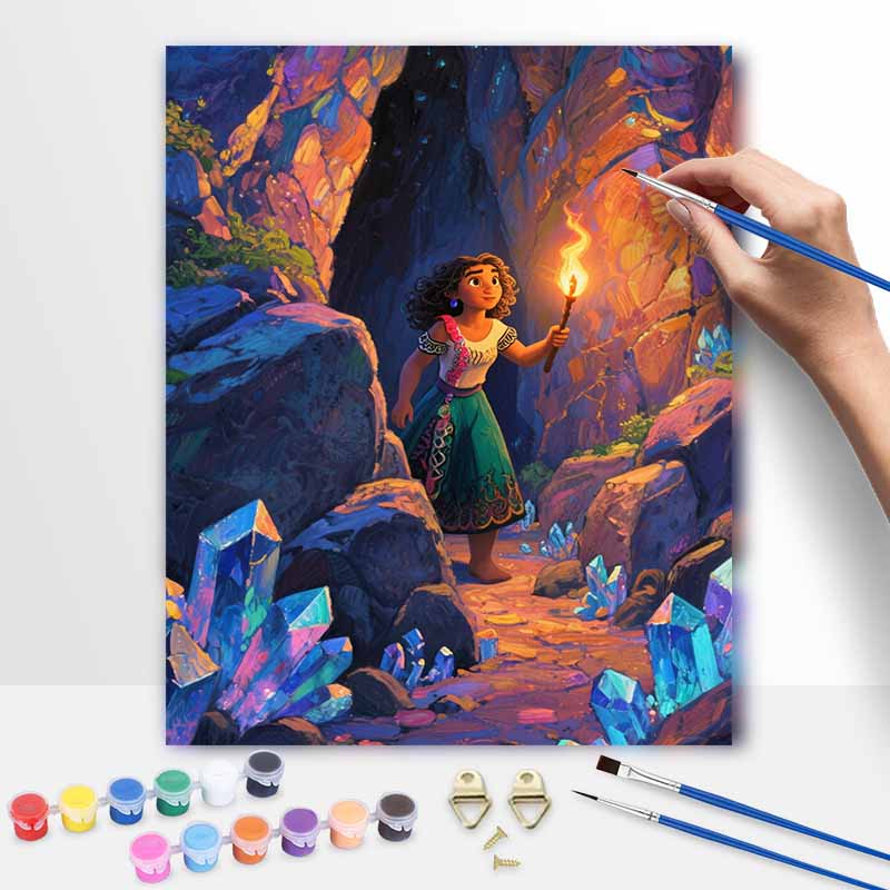 Disney Mirabel Madrigal Digital Oil Painting Art Kit Hand Painted Home Decor 20x30cm