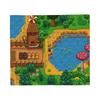 Stardew Valley Karte Frühling Decke Landwirtschaftsspiel Flauschig Lustig Warm Überwurfdecke für Bettwäsche Wohnzimmer Frühling Herbst Reisen