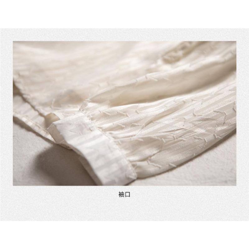 Retro High-end Shirt for Women New Style Early Niche White Shirt Top