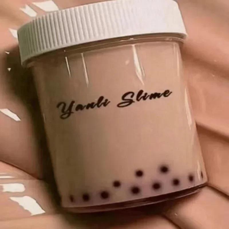 

Festive Bubble Tea DIY Crystal Slime, Foam Plasticine Mud Kit, Soft Handmade Craft, Portable Stress Relief Holiday Gift