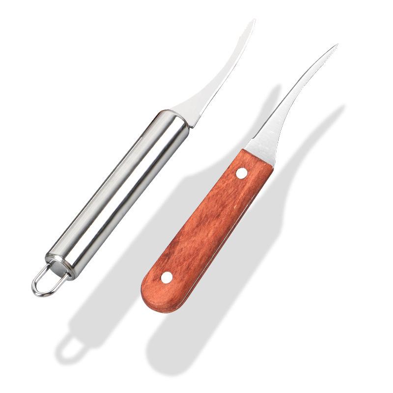 Stainless Steel Shrimp Peeler & Deveiner Knife: Portable Tool for Removing Shells, Opening Backs, Deveining.