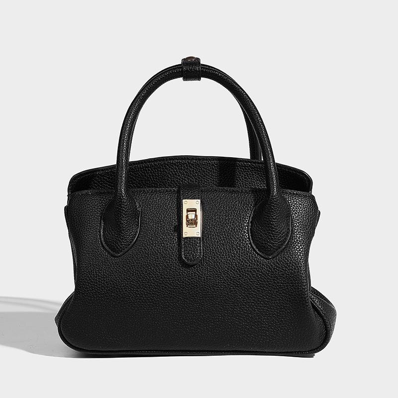 2024 Autumn/Winter New Versatile Commuting Fashion Single Shoulder Crossbody Bag Casual Simple High-End Niche Handbag чёрный