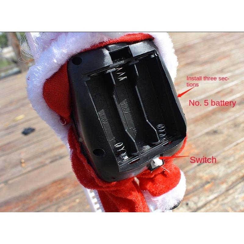 Electric Christmas Ball Climbing And Rope Climbing Elderly Man